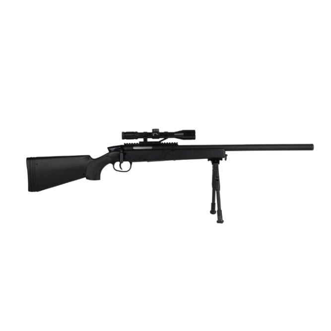 Pusca sniper Airsoft cu Luneta, Black Eagle M6, Swiss Arms