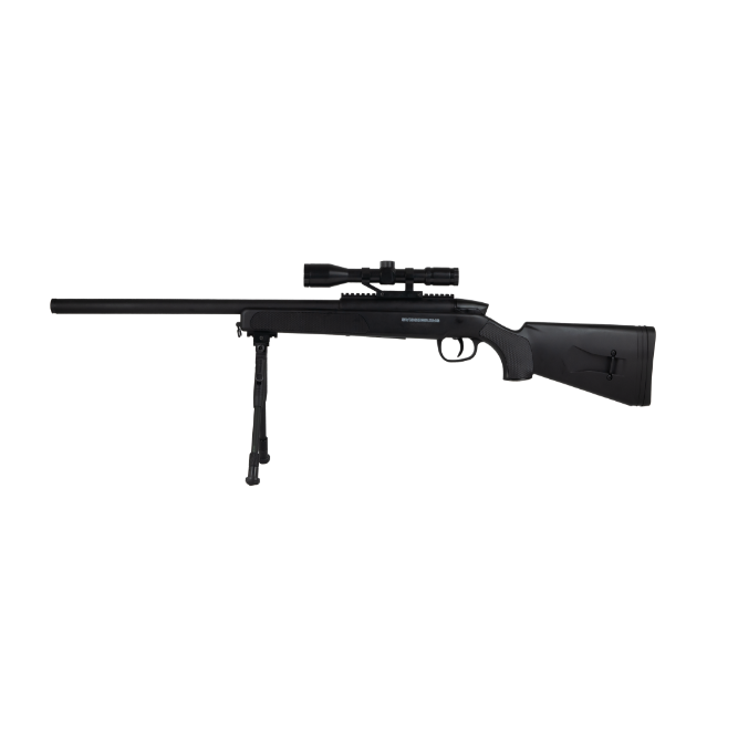 Pusca sniper Airsoft cu Luneta, Black Eagle M6, Swiss Arms