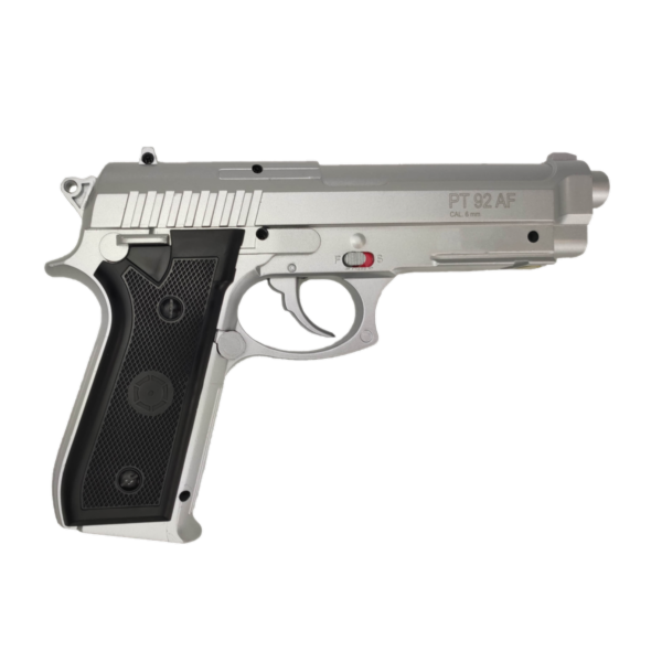 Pistol CO2 Airsoft, PT92 Silver Full Metal, Cybergun