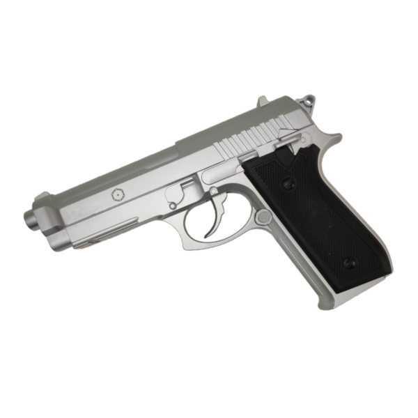 Pistol CO2 Airsoft, PT92 Silver Full Metal, Cybergun