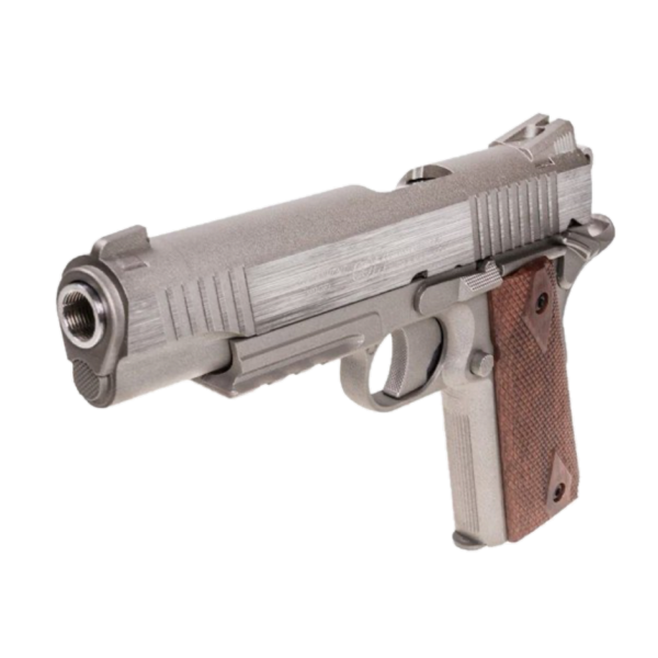 Pistol CO2 Airsoft, Rail Gun Full Metal Stainless, Colt